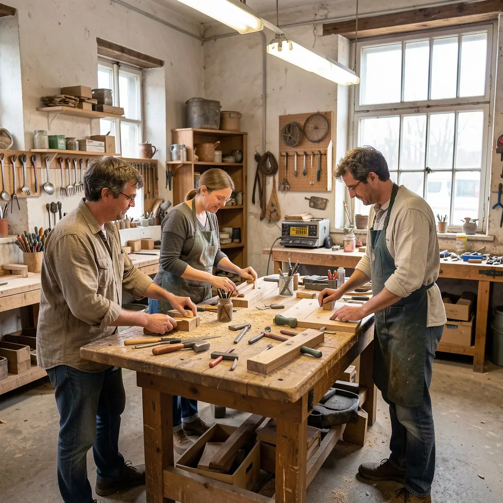 Kreativt fellesskap på verksted